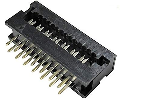 [Australia - AusPower] - Connectors Pro 25-Pack IDC 2X7 14 Pins Male 2.54mm 0.1" Pitch Dual Row Plugs for Flat Ribbon Cable, FD 14P 25-PK 