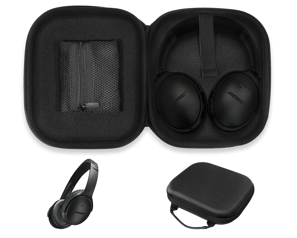 [Australia - AusPower] - CaseSack Headphone Case for Bose QuietComfort QC45, QC35II, QC35, QC25, QC15, QC3, QC2, Around-Ear AE2w, AE2i, AE2, TP-1, SoundLink On-Ear, OE, OE2, OE2i Black 