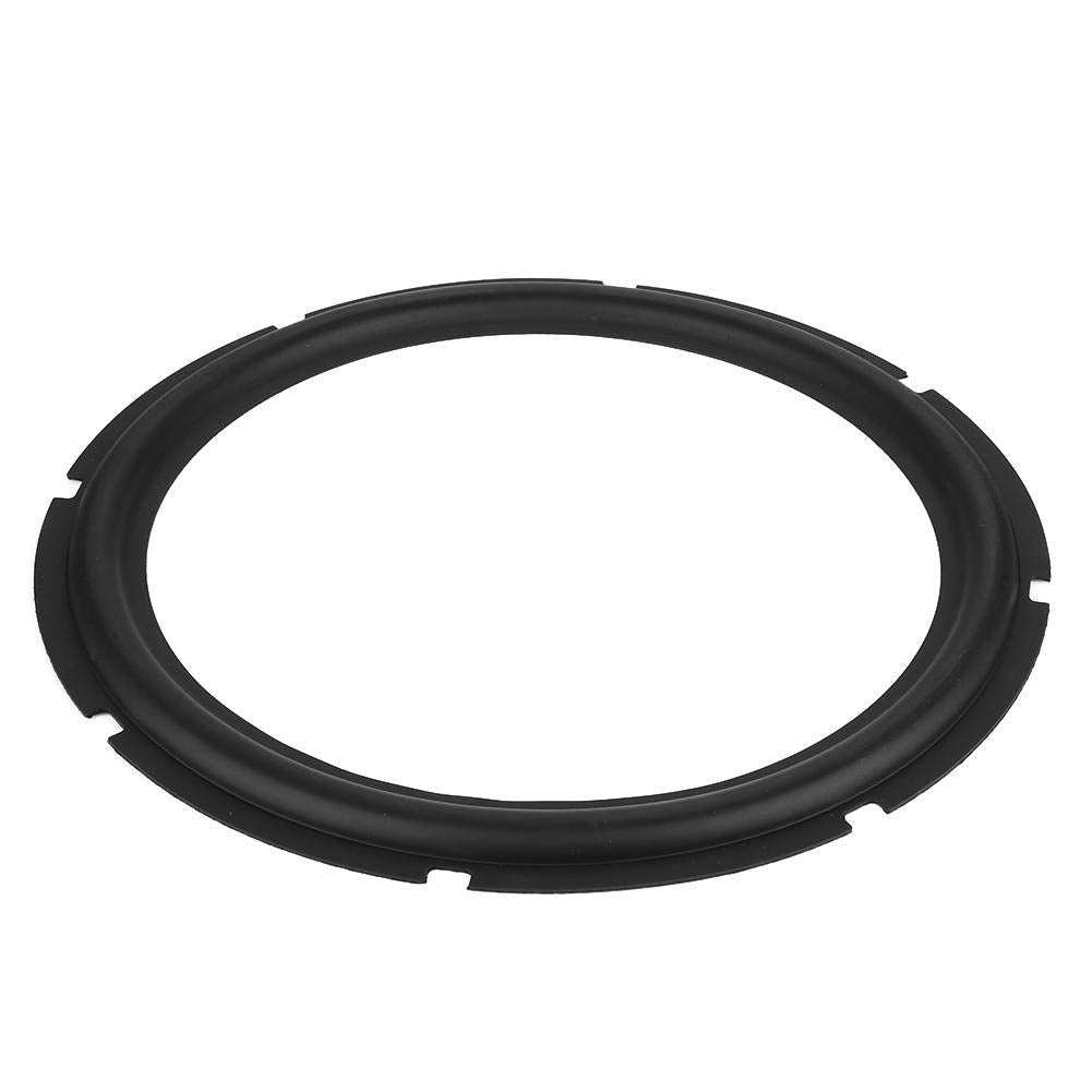 [Australia - AusPower] - Zerone Speaker Rubber Surround Edge, 12inch Perforated Rubber Edge Rings Replacement Parts for Speaker Repair or DIY (Black) 