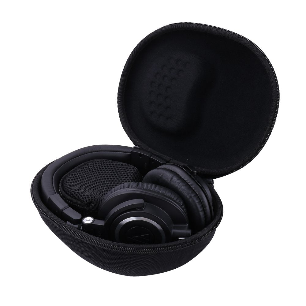 [Australia - AusPower] - Aenllosi Hard Carrying Case Replacement for Audio-Technica ATH-M20x/M30x/M40x/M50x/M60x Professional Studio Monitor Headphones black 
