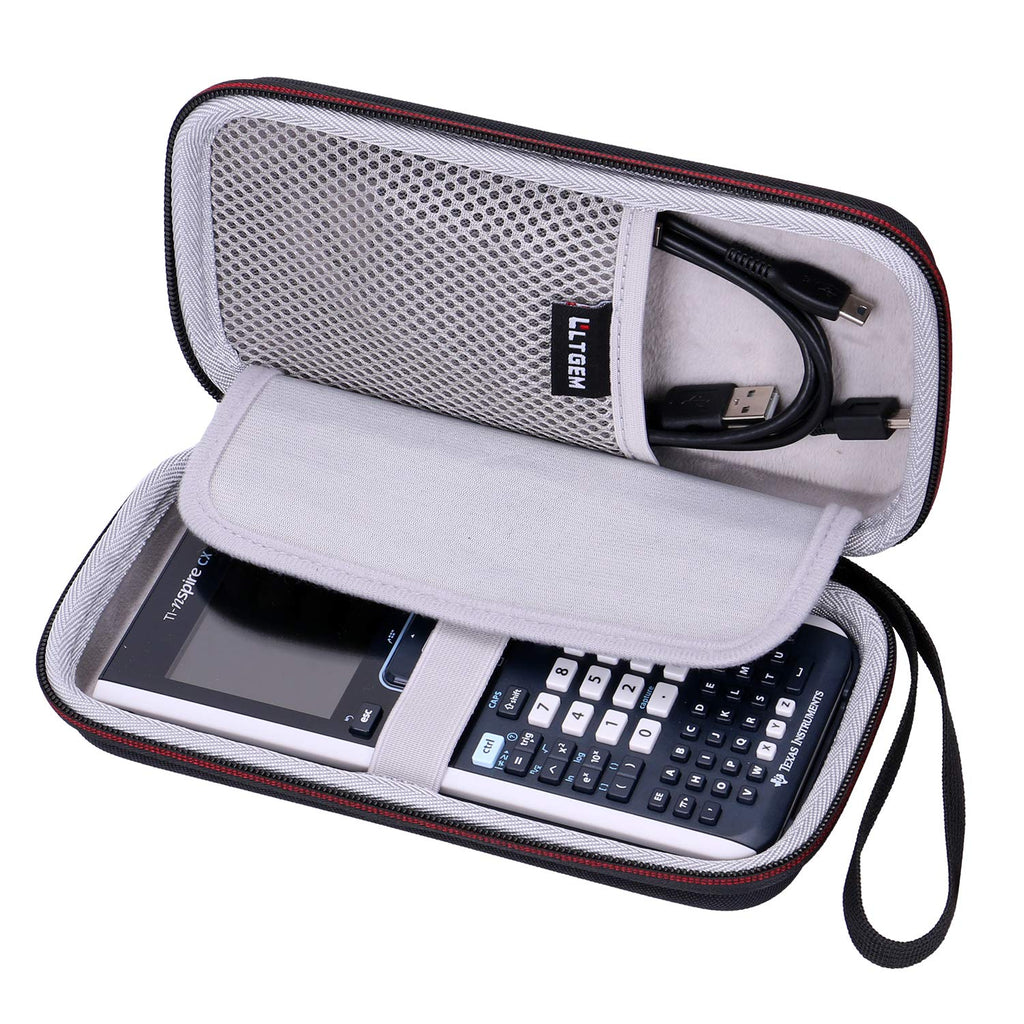 [Australia - AusPower] - LTGEM EVA Hard Case for Texas Instruments TI-Nspire CX &TI-Nspire CX II Graphing Calculator - Travel Protective Carrying Storage Bag 1-Grey 