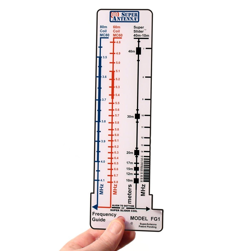 [Australia - AusPower] - Super Antenna FG1 Frequency Guide HF SWR Ruler for MP1 ham Radio Amateur 