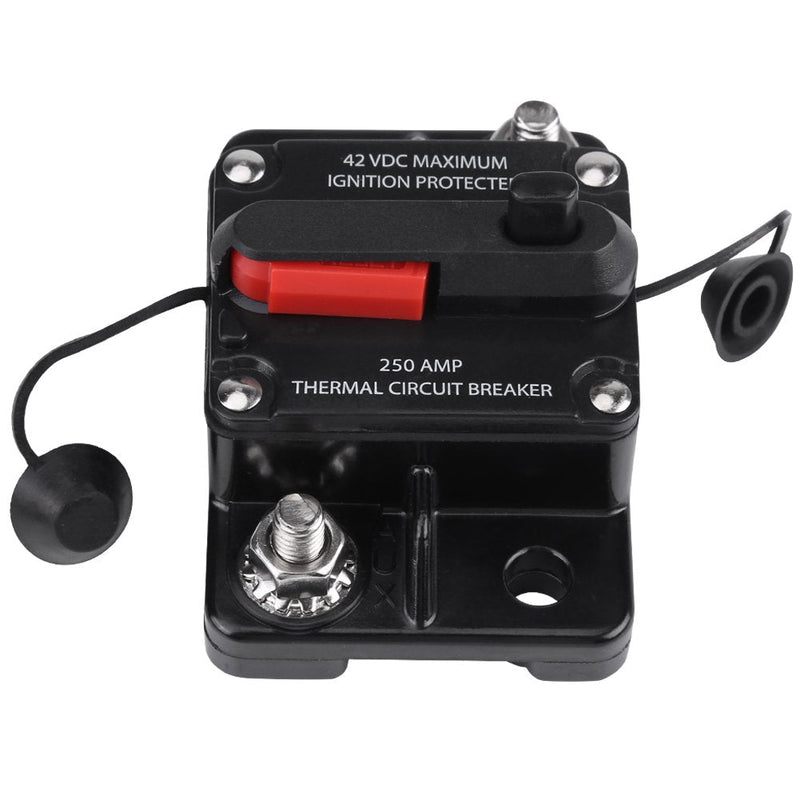 [Australia - AusPower] - YWBL-WH Car Audio Circuit Breaker DC12V-42V Manual Reset Car Stereo Audio Inline Circuit Breaker for Motor Car Marine Boat (250A) 250A 