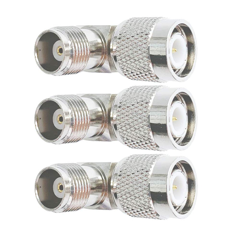 [Australia - AusPower] - Lala Smill TNC Right Angle Connector Male to Female Adapter 90 Degree TNC Coax Connector, 3 Pack 