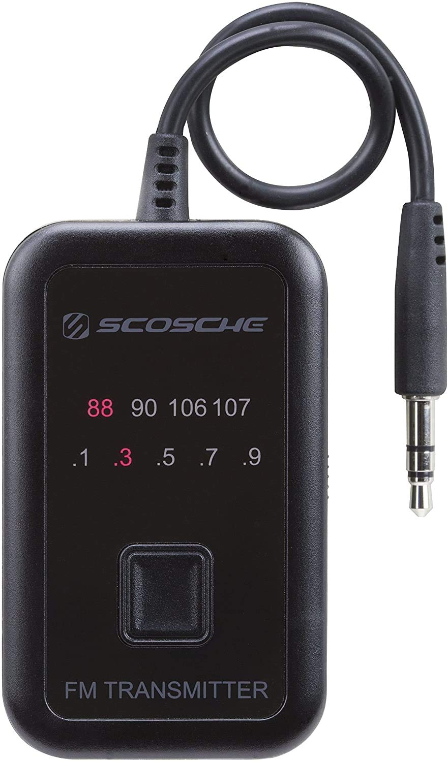 [Australia - AusPower] - SCOSCHE FMT4R FM Transmitter with 20 Frequency Selections Portable Black 