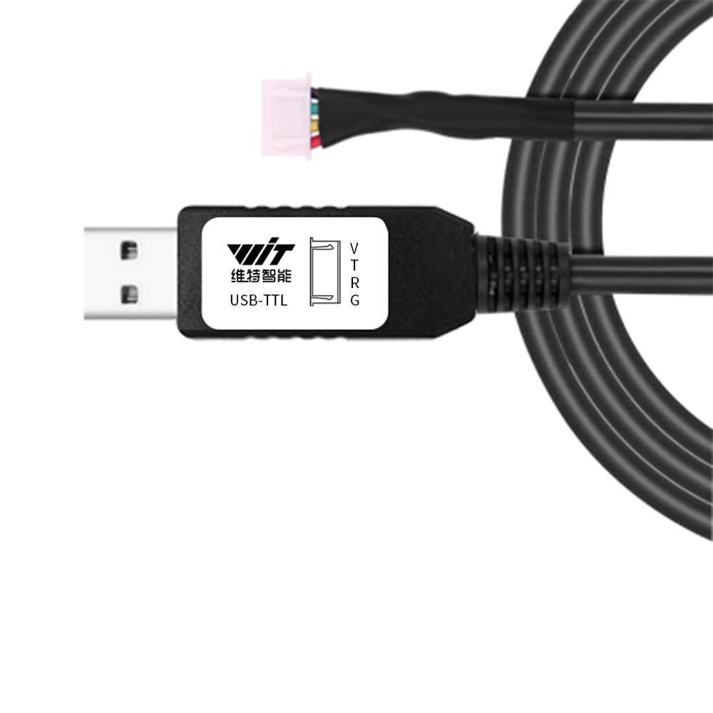 [Australia - AusPower] - WITMOTION USB to TTL UART Converter Cable with CH340 Chip, Terminated by 4 Way Female Socket Header, Serial Adapter (1m/3.28ft, Black), Windows 10,8,7, Linux MAC OS 