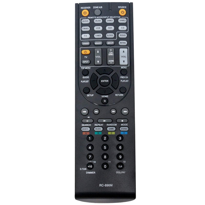 [Australia - AusPower] - ALLIMITY RC-896M Replaced Remote Control Fit for Onkyo Audio/Video Receiver TX-SR444 TXSR444 RC896M 