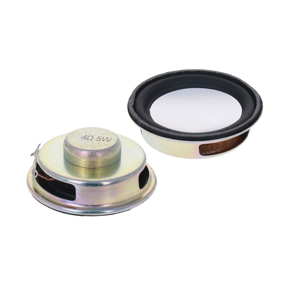 [Australia - AusPower] - Fielect DIY Magnetic Speaker 5W 4 Ohm 50mm Diameter Round Shape Replacement Loudspeaker 2pcs 