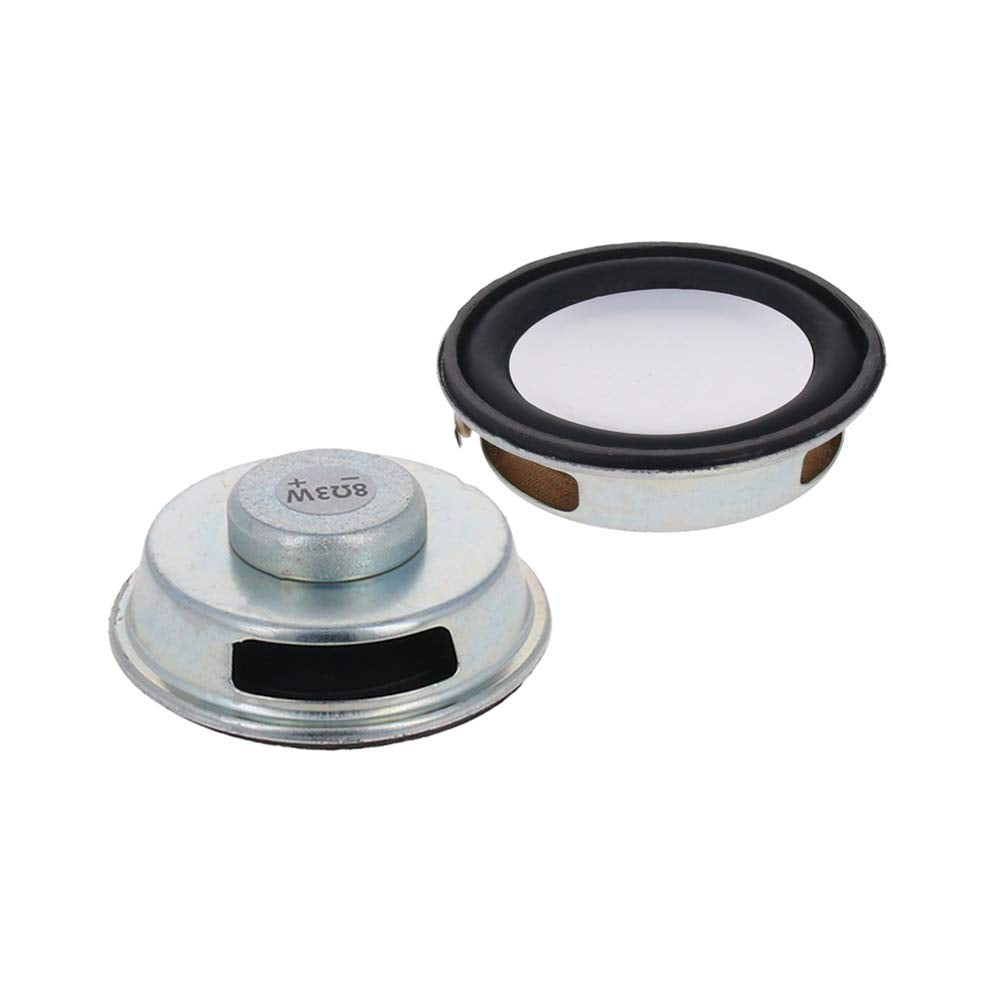 [Australia - AusPower] - Fielect DIY Magnetic Speaker 3W 8 Ohm 50mm Diameter Round Shape Replacement Loudspeaker 2pcs 