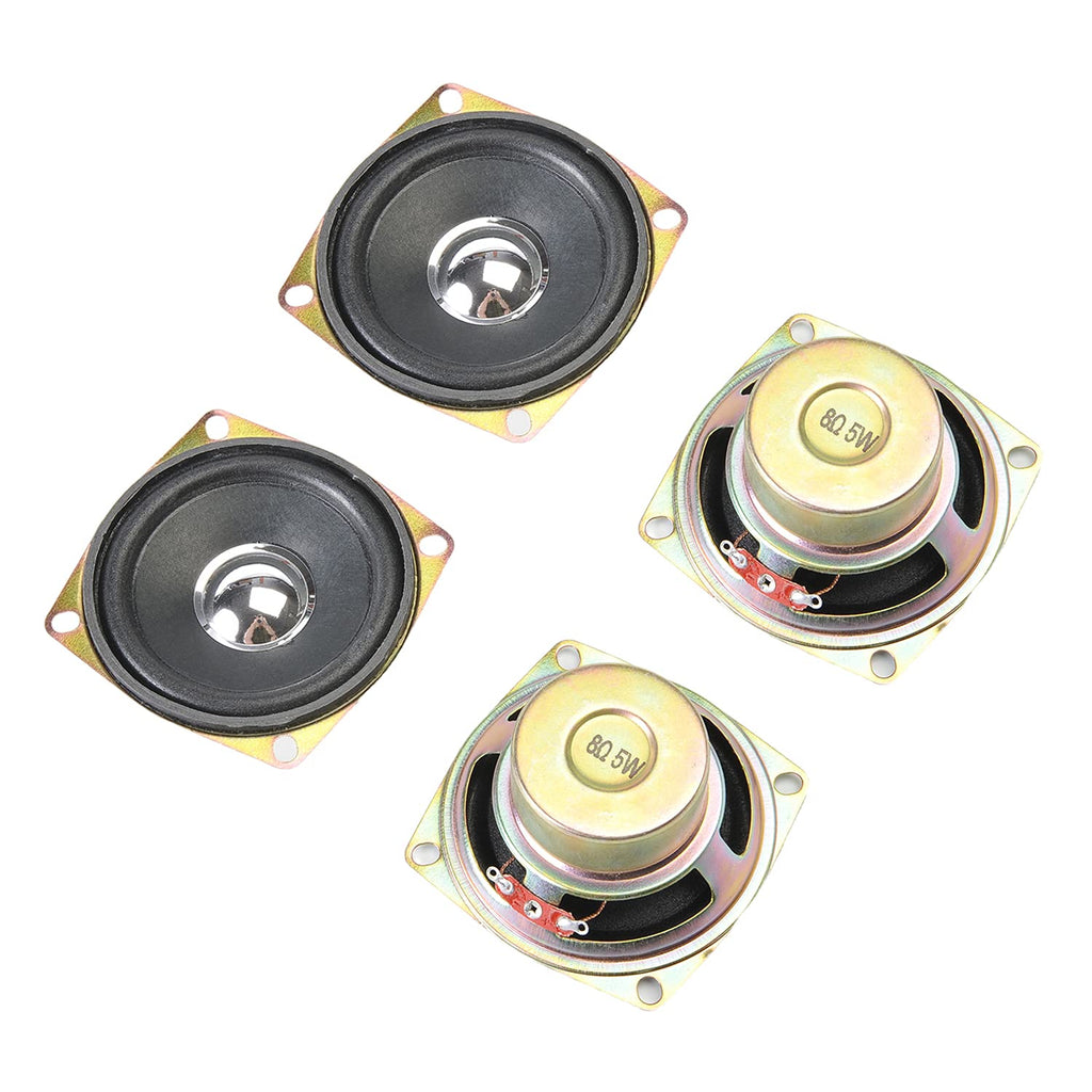 [Australia - AusPower] - Fielect 4Pcs DIY Magnetic Speaker 5W 8 Ohm 66mm Diameter Round Shape Replacement Loudspeaker 4pcs 