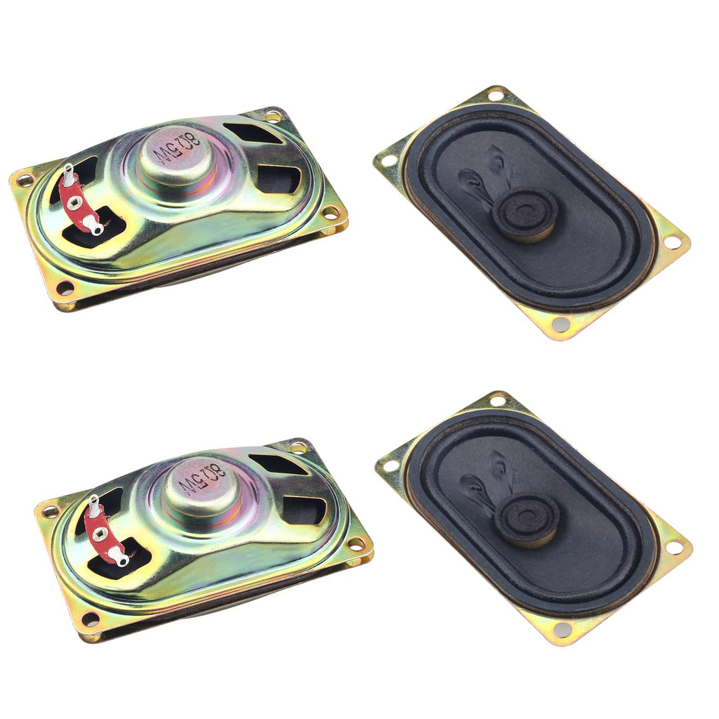 [Australia - AusPower] - Fielect 4Pcs DIY Magnetic Speaker 5W 8 Ohm 70 x 40mm (L x W) Rectangle Shape Replacement Loudspeaker 