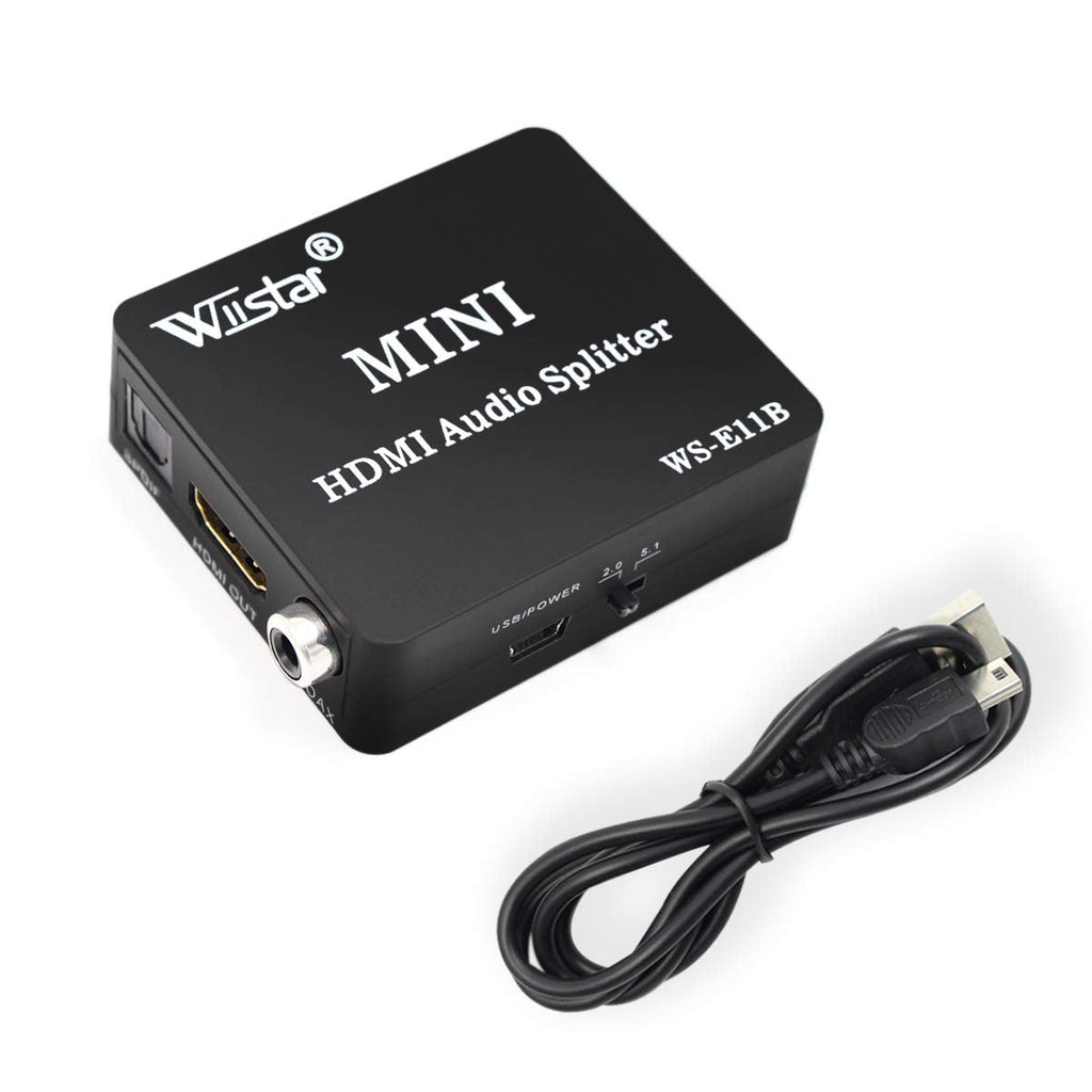 [Australia - AusPower] - HDMI Audio Extractor 1080P HDMI to HDMI + Audio (SPDIF + Coaxial+3.5mm) Audio Splitter Converter 