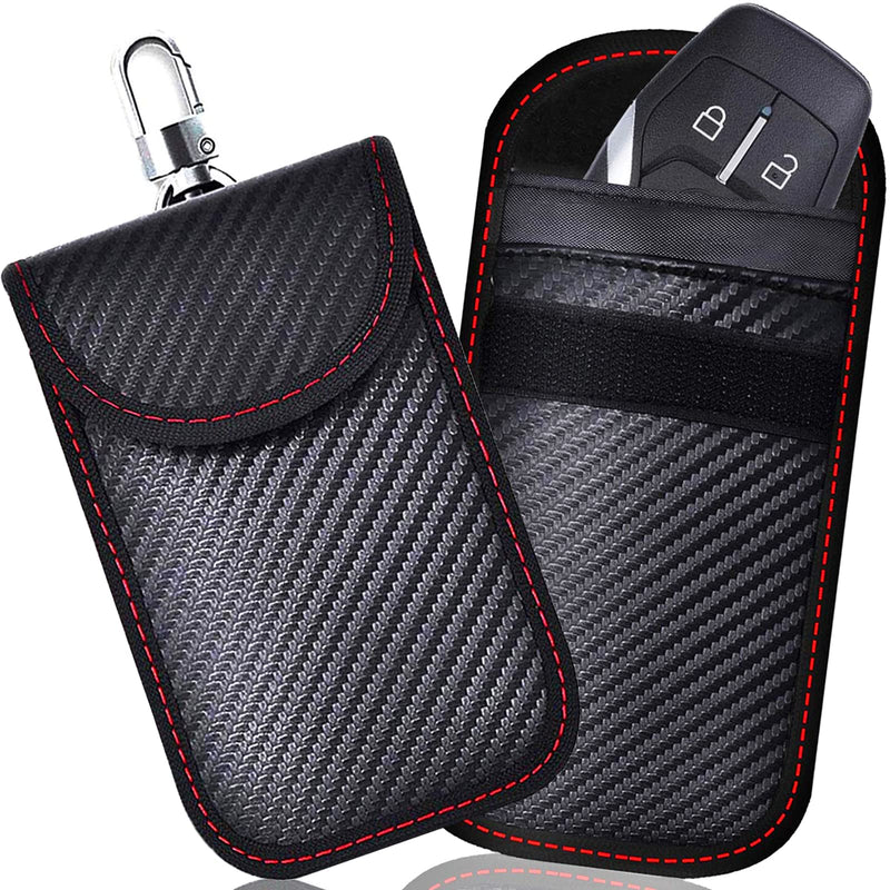 [Australia - AusPower] - Todoxi Faraday Key Fob Protector (2 pack) Faraday Bags Car Key Signal Blocking, Car Security Protection Pouch 