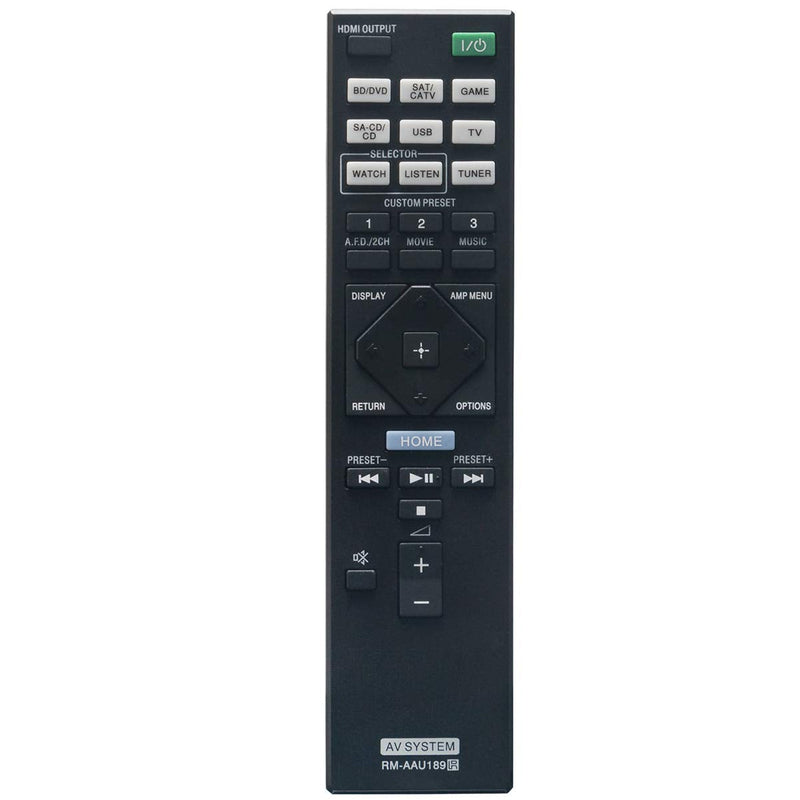 [Australia - AusPower] - RM-AAU189 Replacement Remote Control Applicable for Sony AV Receiver STR-DN1050 STR-DN850 STRDN1050 STRDN850 