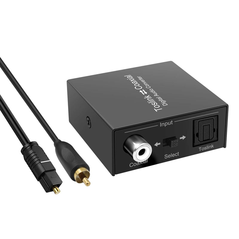 [Australia - AusPower] - Optical to Coaxial or Coax to Optical Digital Audio Converter Adapter, Bi-Directional Digital Coaxial to/from SPDIF Optical (Toslink) Audio Signal Converter/Repeater 