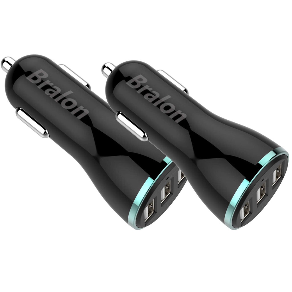 [Australia - AusPower] - USB Car Charger[2-Pack],Bralon 24W/4.8A Rapid Car Charger Compatible with Phone 12(Pro Max)/12 mini/11 Pro Max/Xs/Xs max/Xr/X/8,G.alaxy Note S10/S9/S8 and More 