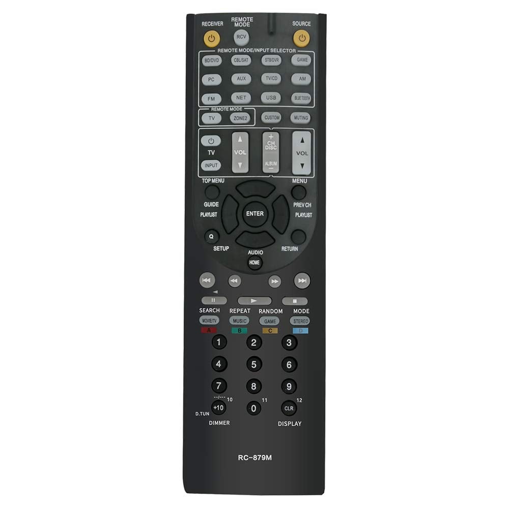 [Australia - AusPower] - RC-879M Replace Remote Control Compatible with Onkyo TX-NR535 TX-SR333 HT-R393 TXNR535 TXSR333 HTR393 AV Receiver Audio Video 