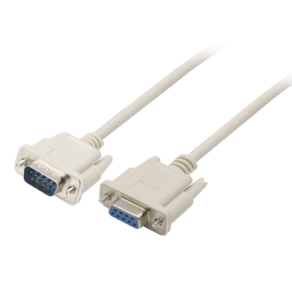 [Australia - AusPower] - PNGKNYOCN RS232 DB9 9 Pin Data Serial Cable, Male to Female DB9 Straight Through Extension Cable YOUCHENG for Computers, Printers, Scanners 8.5 Feet 