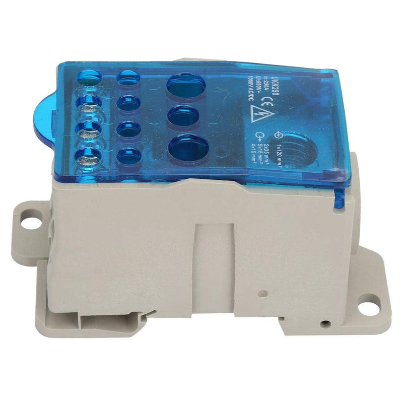[Australia - AusPower] - 250A Din Rail Distribution Box，Terminal Block Distribution Box，Universal Power Junction Box Block Distribution Box 