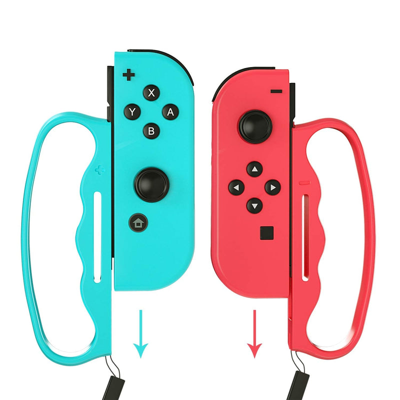 [Australia - AusPower] - Switch Boxing Grips for Switch Fitness Games, Switch Boxing Accessories for Switch Fitness Boxing and Knockout Home Fitness - Nintendo Switch BlueRed 