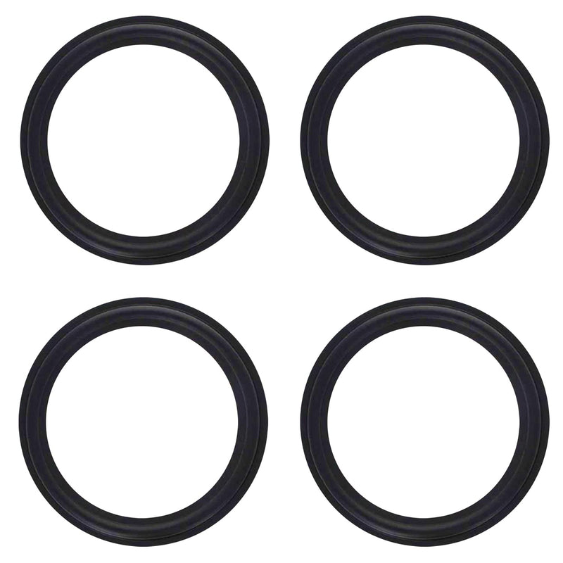 [Australia - AusPower] - Fielect 4Pcs 9.1inch/230mm Rubber Speaker Edge Surround Rings Replacement Kit for Speaker Repair or DIY Black 4 Pcs 9inch /230mm 