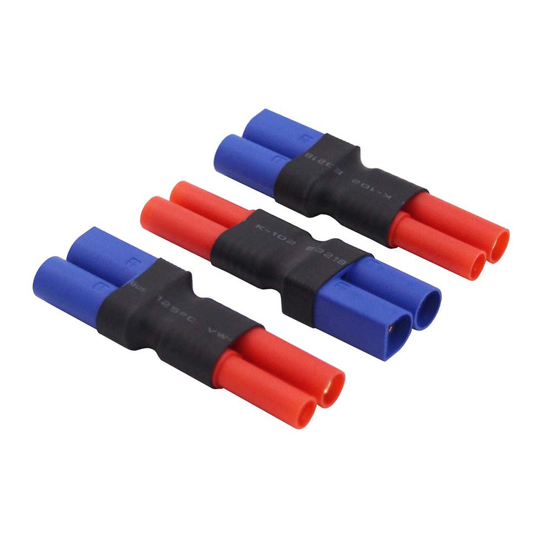 [Australia - AusPower] - BDHI 3pcs No Wires Adapters: EC5 Male to HXT 4mm with Housing Connector Adapter(B148-3) 