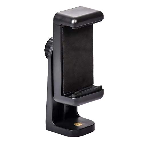 [Australia - AusPower] - Apeocose Phone Tripod Stand Adapter with Wireless Remote, Cell Phone Holder Mount Adapter, Fits All Phones, Rotates Vertical and Horizontal, Adjustable Clamp 