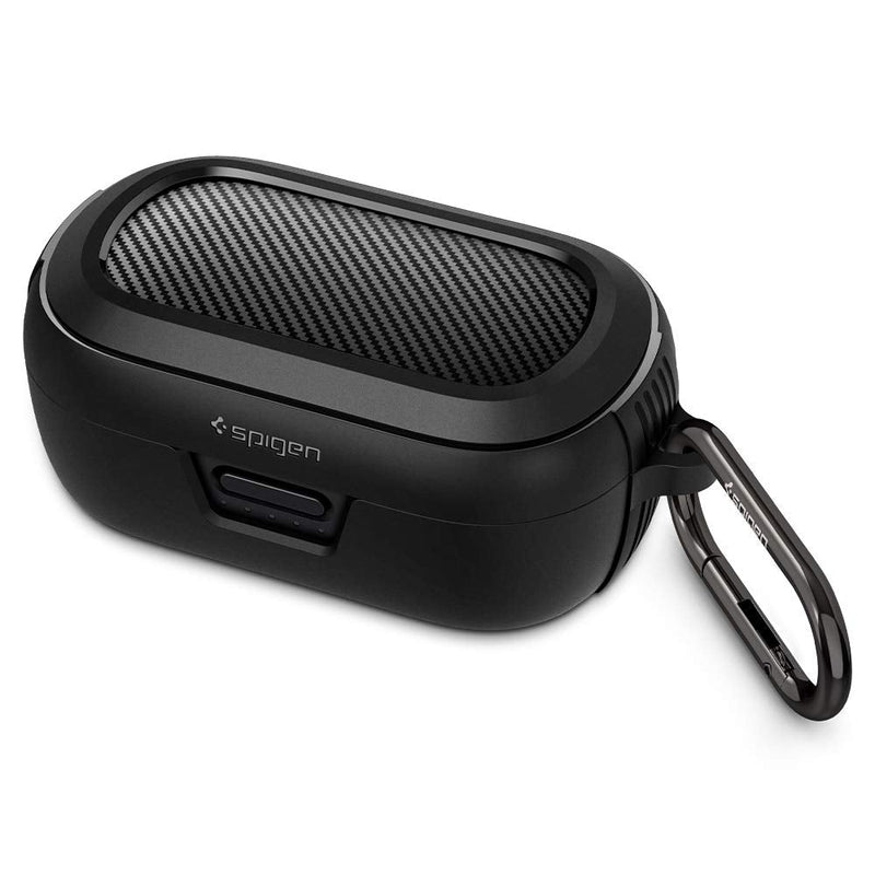 [Australia - AusPower] - Spigen Rugged Armor Designed for Bose QuietComfort Earbuds Case Cover (2020) - Matte Black 