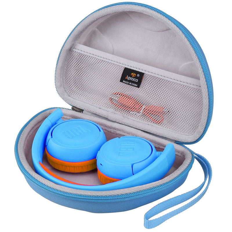 [Australia - AusPower] - Aproca Hard Travel Storage Carrying Protective Case for JBL JR 300BT - On-Ear Wireless Headphones Blue 