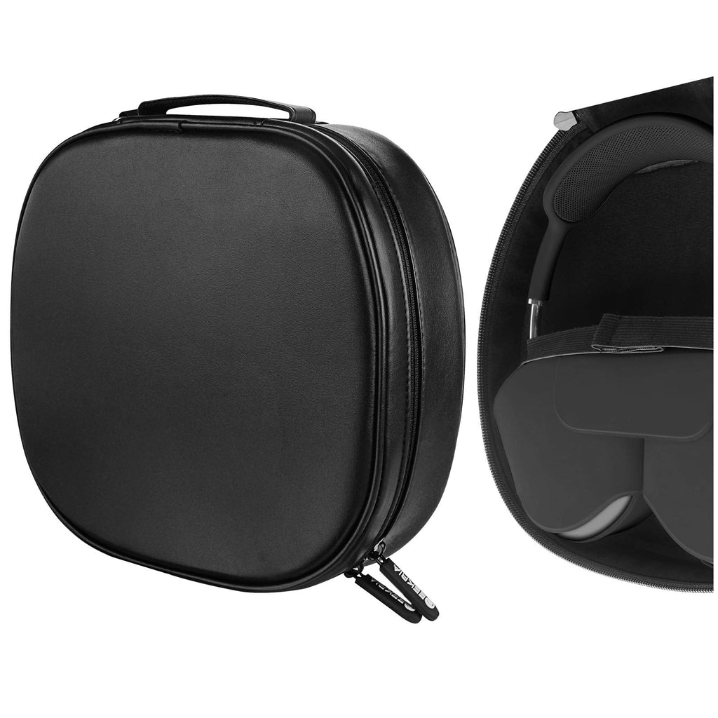 [Australia - AusPower] - Geekria Headphones Pouch Compatible with AirPod Max Case, Replacement Protective Travel Carrying Bag with Cable Storage (Black) 