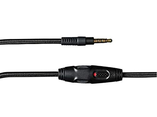 [Australia - AusPower] - Detachable Aux Cable Cord Wire with in-line Mute & Volume Controls Compatible with HyperX Cloud Alpha Gaming Headset, Xbox One, Xbox SeriesX, PS4 & PS5 Controllers. 