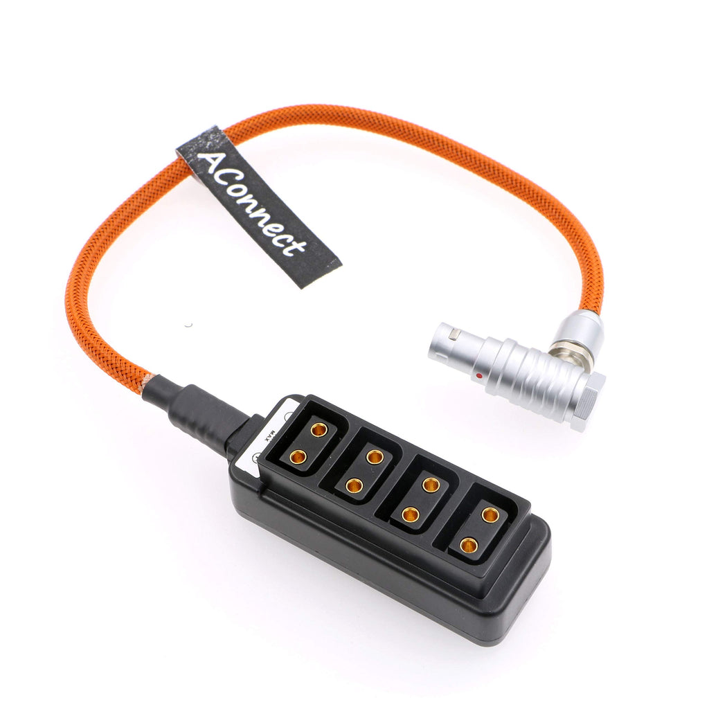 [Australia - AusPower] - AConnect ARRI Alexa Mini EXT 7 Pin Male Output to 4 Port Female D Tap Adapter Splitter Cable for for ARRI RED Cameras Dtap Fourway Splitter Box 11.8in/30cm 