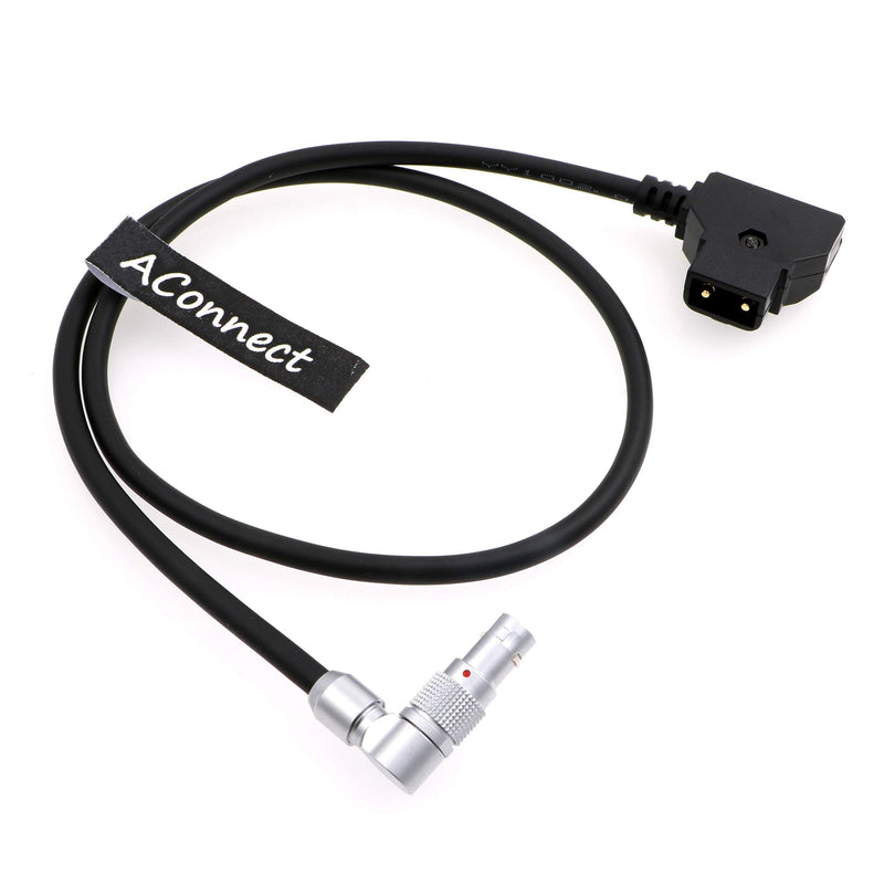 [Australia - AusPower] - AConnect Rotatable Right Angle 4 Pin Male to D-Tap Power Cable for Zacuto Kameleon EVF 18in/45cm 