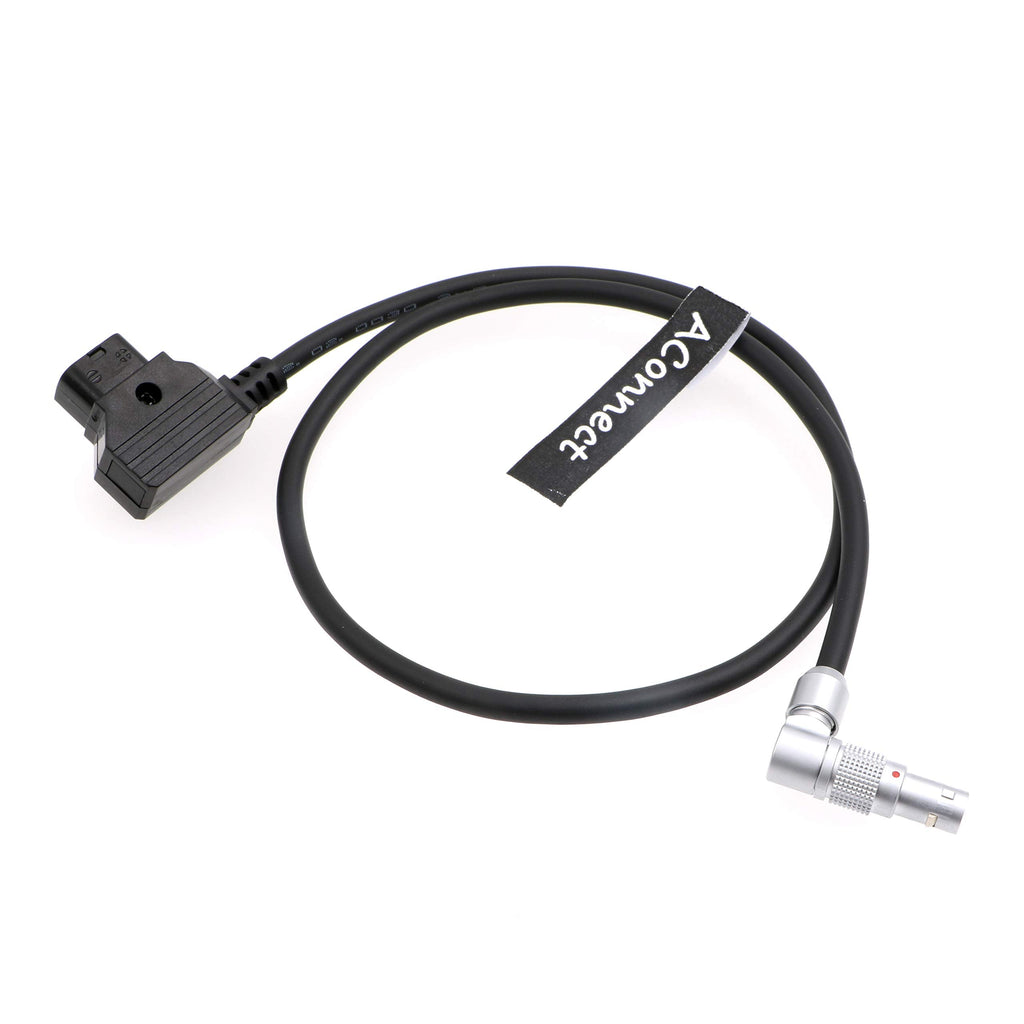 [Australia - AusPower] - AConnect Rotatable Right Angle 4 Pin Male to Reverse D-Tap Power Cable for Zacuto Kameleon EVF 18in/45cm 