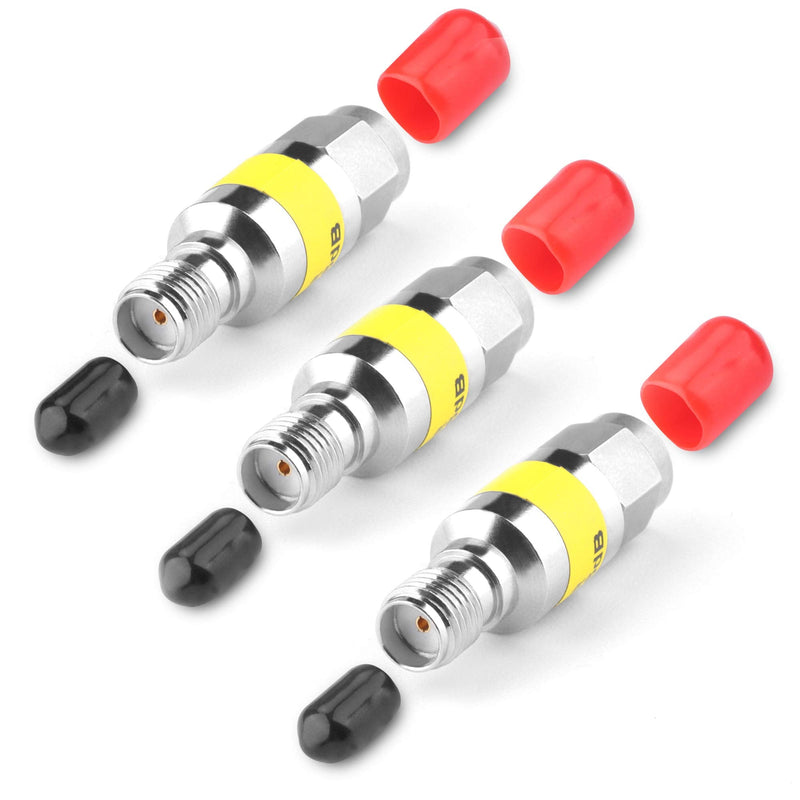 [Australia - AusPower] - ZDTECH SMA Male to SMA Female Coaxial RF Attenuator, DC to 6.0GHz,50Ohm,2W,1-30dB Constant Attenuator, Stainless Steel Material（5dB，3-Pack） 5dB-3PCS 