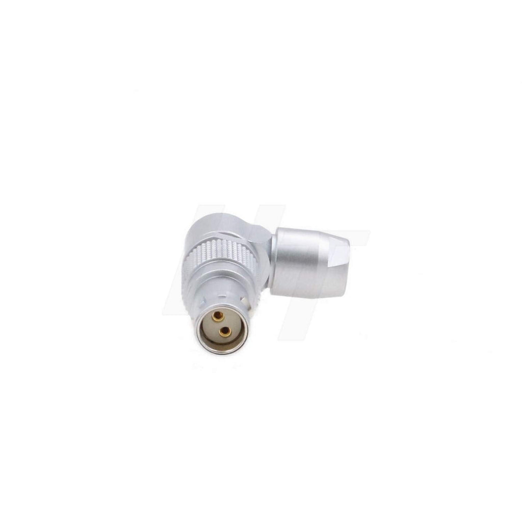 [Australia - AusPower] - HangTon Adjustable Right Angle 2 Pin Female Power Connector Plug for RED Komodo 6K Camera 