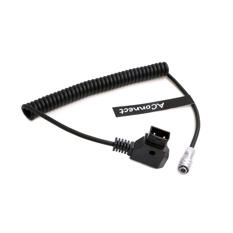 [Australia - AusPower] - BMPCC-Weipu 2Pin-Blackmagic-Cable 2 Pin Female to D Tap Power Coiled Cord for Blackmagic Pocket Cinema Camera 4K|6K from Gold Mount V Mount Coiled Cable 