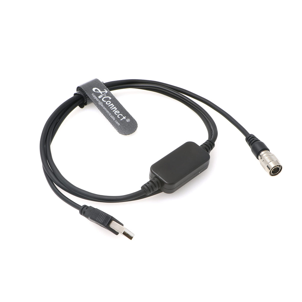[Australia - AusPower] - AConnect Hirose-USB-Cable-Zoom-Zaxcom-Boost DC 12V USB to Hirose 4 Pin Power Cable for Sound Devices 688 633| Zoom F4 F8| Zaxcom 1M 