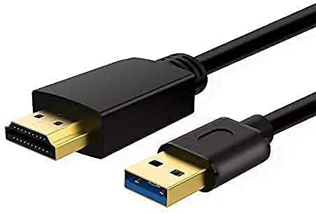 [Australia - AusPower] - Ankky USB to HDMI Adapter Cable for Mac OS Windows 10/8/7/Vista/XP, USB 3.0 to HDMI Male HD 1080P Monitor Display Audio Video Converter Cord 1.6FT, 0.5M, SBA064 