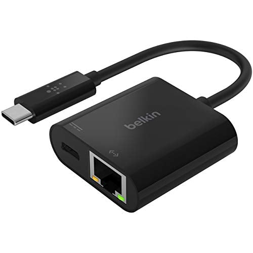 [Australia - AusPower] - Belkin INC001BK-BL USB-C to Ethernet + Charge Adapter 