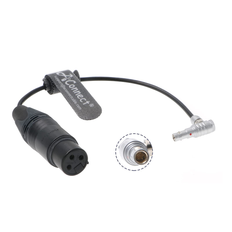 [Australia - AusPower] - Audio-Cable for Z-CAM-E2-Camera Right-Angle 00 5 Pin Male to Original-XLR 3 Pin Female 6in|15CM AConnect Right Angle 5 Pin 