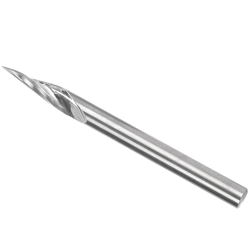 [Australia - AusPower] - 3.175 x 20° x 0.1 x 40L Spiral 20 Degree V-Groove Engraving Tool Milling Cutter Carbide V-Point Milling Cutter for Woodworking 