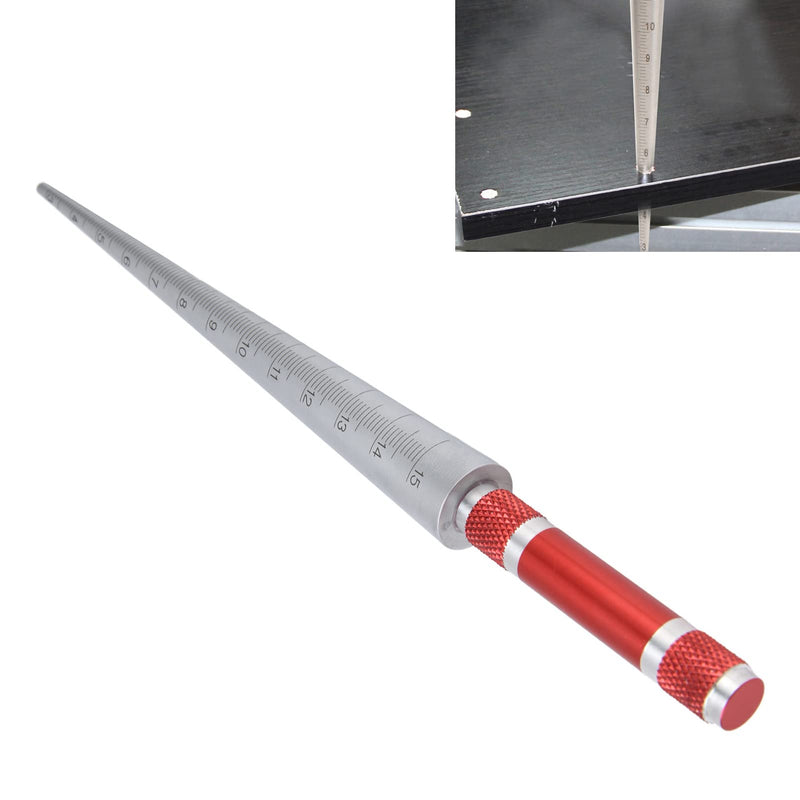 [Australia - AusPower] - Aperture Gauge, Stainless Steel Conical Inner Diameter Inspection Measurement Tool 3‑15mm Used to Measure the Inner Diameter and Hole of Thin Walled Parts 
