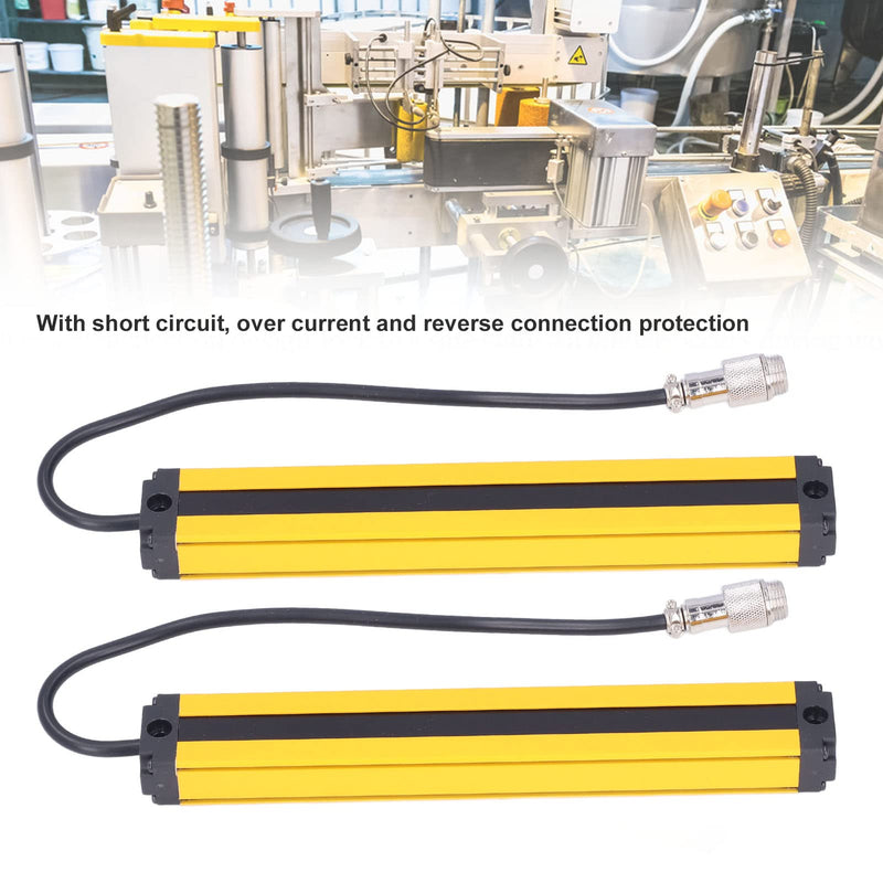 [Australia - AusPower] - Walfront IP65 Safety Light Curtain - 20mm Beam Spacing 8-Beam Infrared Light Barrier Sensor, 10-30V DC for Machine Guarding & Industrial Safety Applications 