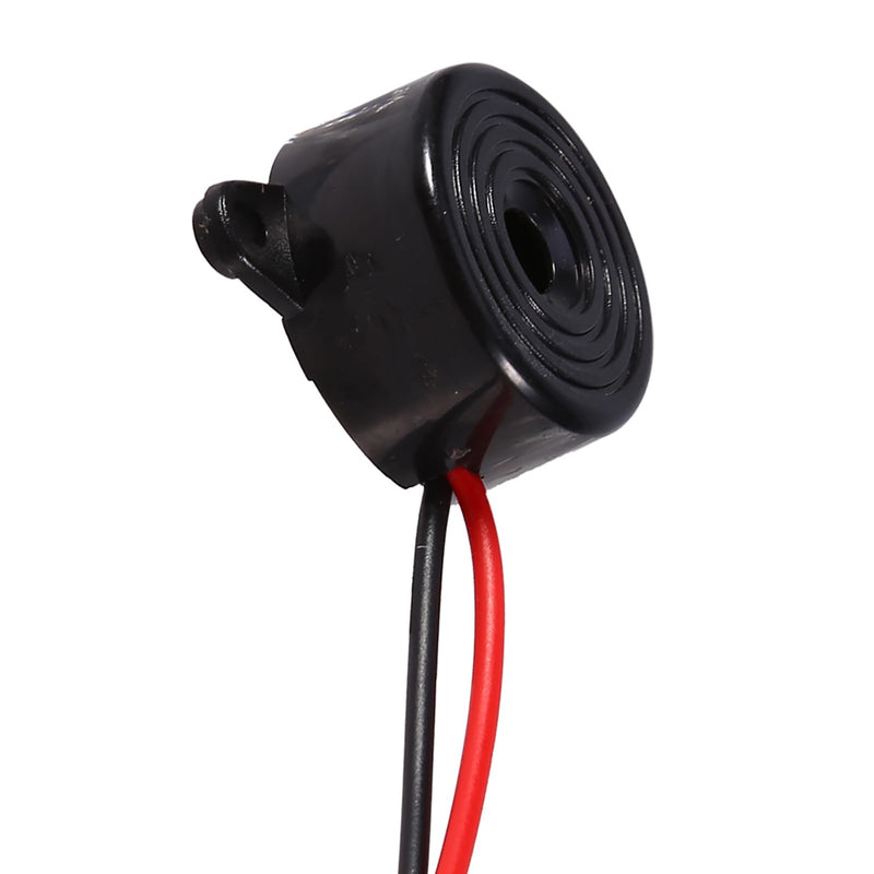 [Australia - AusPower] - 3-pack DC 3V-24V Active Piezo Electric Buzzer Piezo Electronic Buzzer Alarm Active Buzzer Loud Continuous Sound with 100mm Sound Cable 