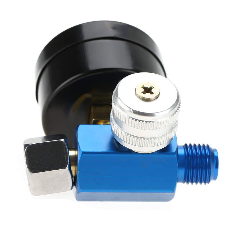 [Australia - AusPower] - Compressed Air Regulator Pressure Gauge, 1/4 Inch Air Pressure Regulator Pressure Gauge for Spray Painting Gun, Adjustable Range 0-10 Bar Pressure Regulator with Pressure Gauge (0-150 PSI) 