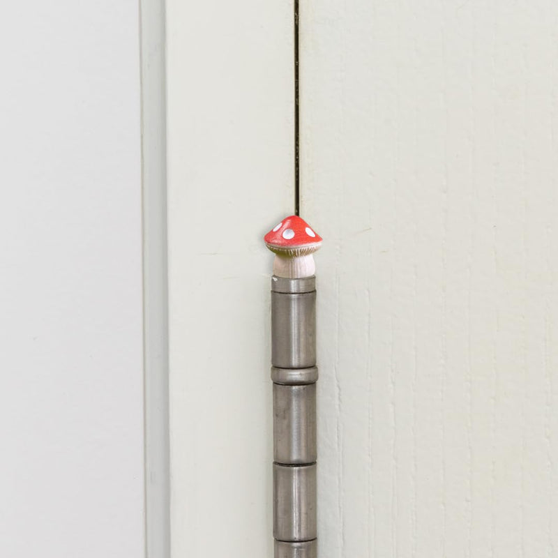 [Australia - AusPower] - Door Hinge Heads Decorative Topper - Hinge Head Mushroom - Magnetic Hinge Head Trinket - Hinge Pin Topper Miniature (Red, Set of 6) 