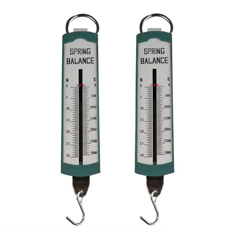 [Australia - AusPower] - Walter Products P11106 Pack of 2 - Hanging Spring Scale (0-3000g, 30N) 0-3000g, 30N 