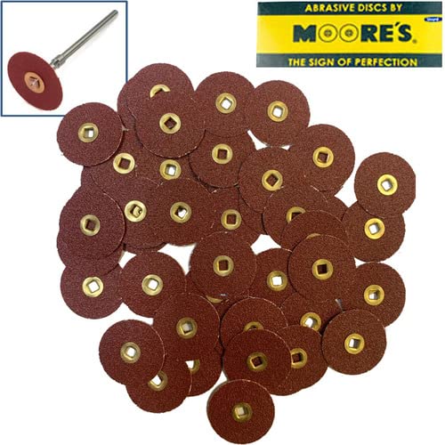[Australia - AusPower] - E C Moore's Adalox Coarse 7/8" Sanding Disc Snap On Metal Center Pack of 50 