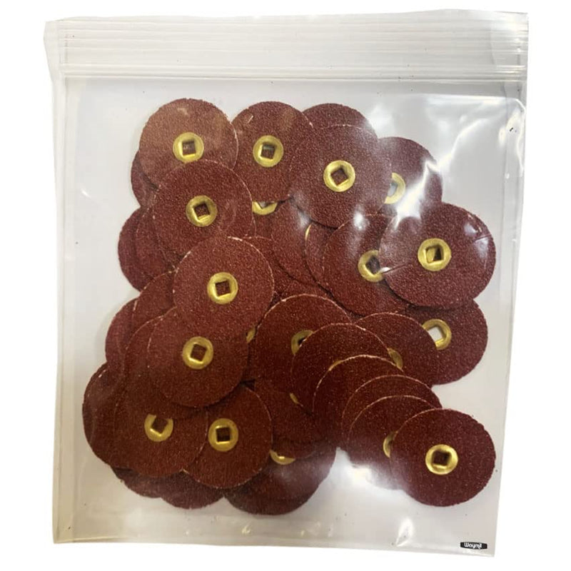 [Australia - AusPower] - E C Moore's Adalox Coarse 7/8" Sanding Disc Snap On Metal Center Pack of 50 